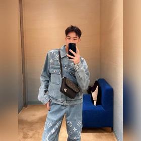 LOUIS VUITTON Куртка из вымытого деним