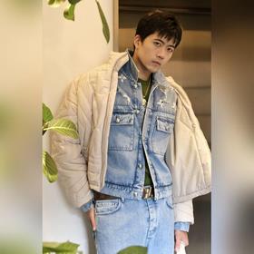 LOUIS VUITTON Куртка из вымытого деним