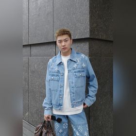 LOUIS VUITTON Куртка из вымытого деним