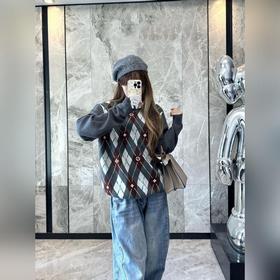 LOUIS VUITTON Вязаный шерстяной свитер