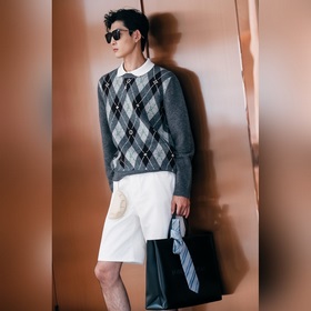 LOUIS VUITTON Вязаный шерстяной свитер