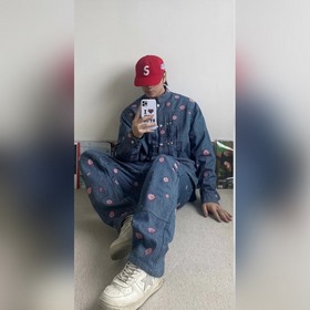 LOUIS VUITTON Комплект из джинсовых бр