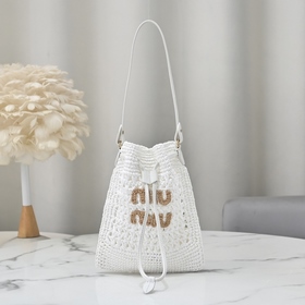 Белая тканая сумка Lucky Bag Woven Han