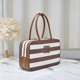 5BB117 Brown Stripe, новый холщовый по