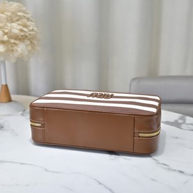 5BB117 Brown Stripe, новый холщовый по