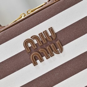 5BB117 Brown Stripe, новый холщовый по