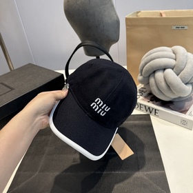 Miu Осень/Зима Новинка Шерстяная бейсб