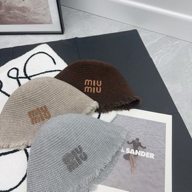 Miumiu  Новинка Шляпа-котел с бахр