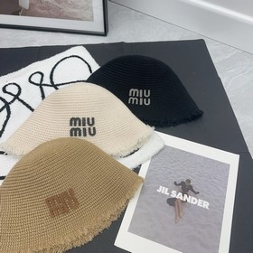 Miumiu  Новинка Шляпа-котел с бахр
