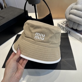 Miu 26SS Новая рыбацкая шляпа из канва