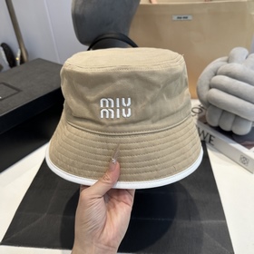 Miu 26SS Новая рыбацкая шляпа из канва