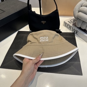 Miu 26SS Новая рыбацкая шляпа из канва