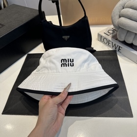 Miu 26SS Новая рыбацкая шляпа из канва