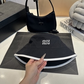 Miu 26SS Новая рыбацкая шляпа из канва