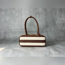 Новая сумка из канваса с коричневыми п