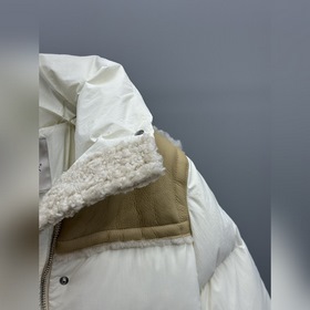 Moncler Jotty Кожано-меховая пуховая к