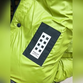 Пуховик Moncler — синие и зеленые пухо