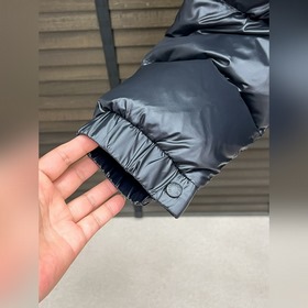 Пуховик Moncler — синие и зеленые пухо
