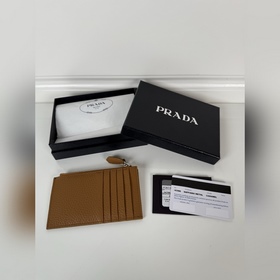 Карман для карт PRADA из тонкой оленье