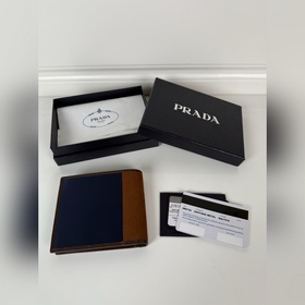 Короткий кошелек PRADA из нейлоновой т