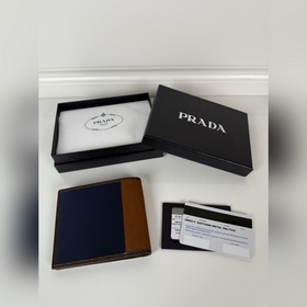 Мужской компактный кошелек PRADA, моде