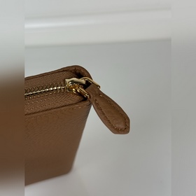 Кожаный кошелек PRADA с оленьим узором