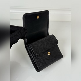 Женский короткий кожаный кошелек PRADA