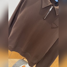 PRADA Свитшот с воротником и длинными