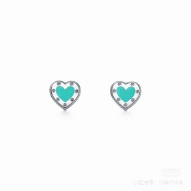 Серьги Tiffany Blue Tiffany Heart Enam