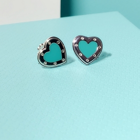 Серьги Tiffany Blue Tiffany Heart Enam