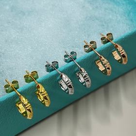 Серьги-гвоздики Tiffany с римскими циф