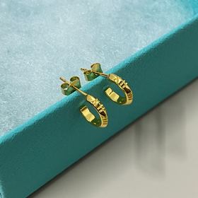 Серьги-гвоздики Tiffany с римскими циф