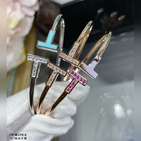Браслет Tiffany Double T Pink Diamond 