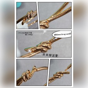 Браслет Tiffany CNC Polished Gold Knot