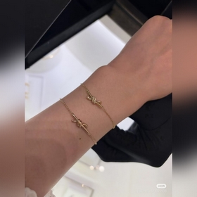 Браслет Tiffany Knot, трехцветный, выс