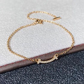 Браслет Tiffany Light Gold Smiley с дв