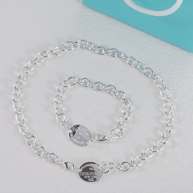 Набор Tiffany： колье и браслет