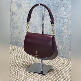 Новая сумка YSL бордового цвета выгляд