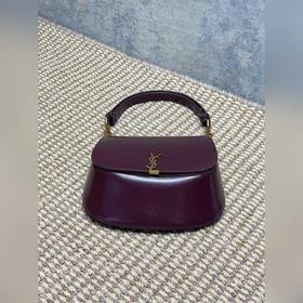 Новая сумка YSL бордового цвета выгляд