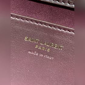 Новая сумка YSL бордового цвета выгляд
