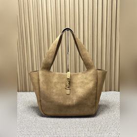 Новая сумка YSL из замши цвета карамел