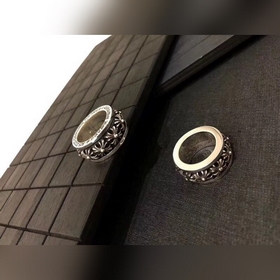 Chrome Hearts Bold Cross Rotating Ring