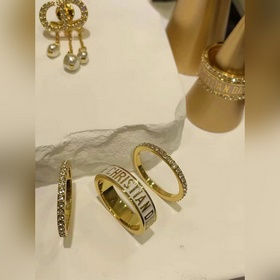 Кольцо Dior с тройным покрытием Потряс