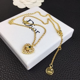 Колье Dior Heart Letter Аутентичные ма