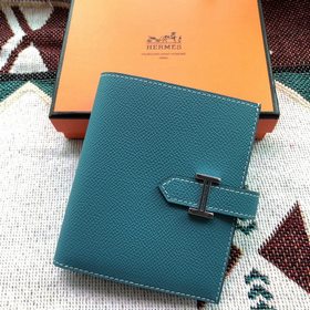 Короткий кошелек HERMES Bearn из кожи