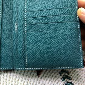 Короткий кошелек HERMES Bearn из кожи 