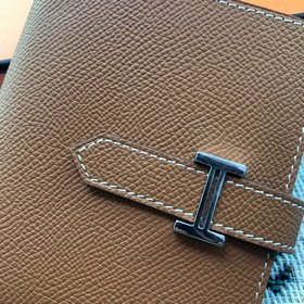 Короткий кошелек HERMES Bearn из кожи 
