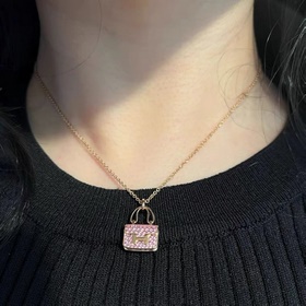 Классическое колье-сумочка Hermès Pink