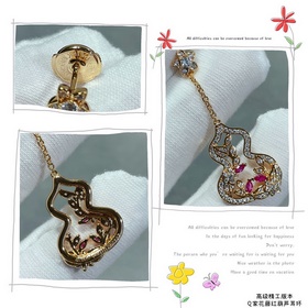 Серьги Qeelin Wulu Lace Red Gourd из п