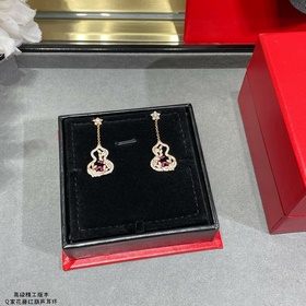 Серьги Qeelin Wulu Lace Red Gourd из п